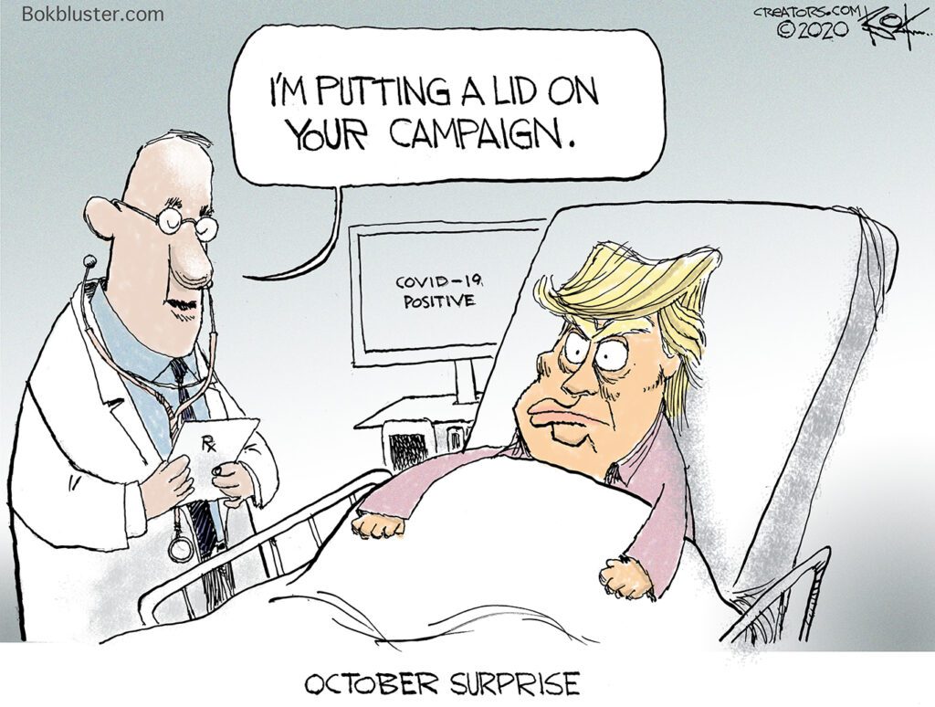 lid, campaign, trump hospital virus