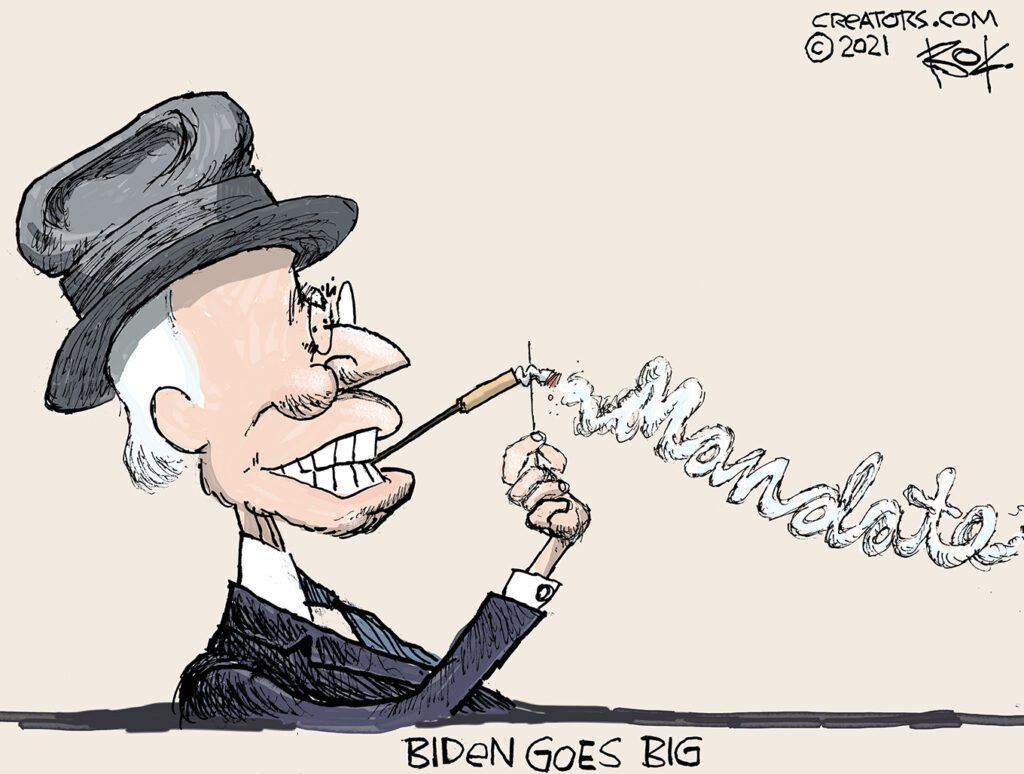 Biden goes big, FDR, mandate
