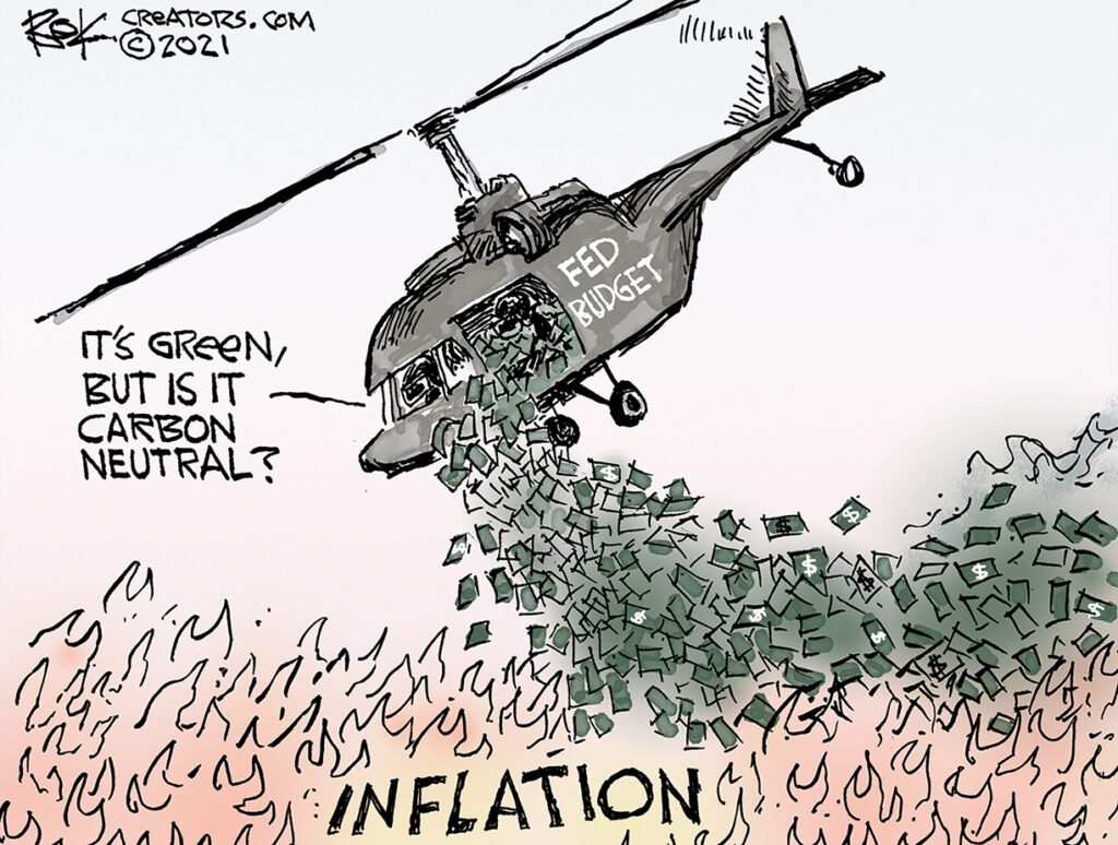 inflation fire, Fed, bond, Congress, Democrats, Republicans, It's green but is it carton neutral?