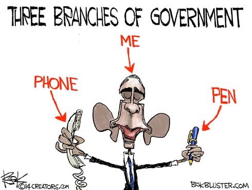 Obama, pen, phone
