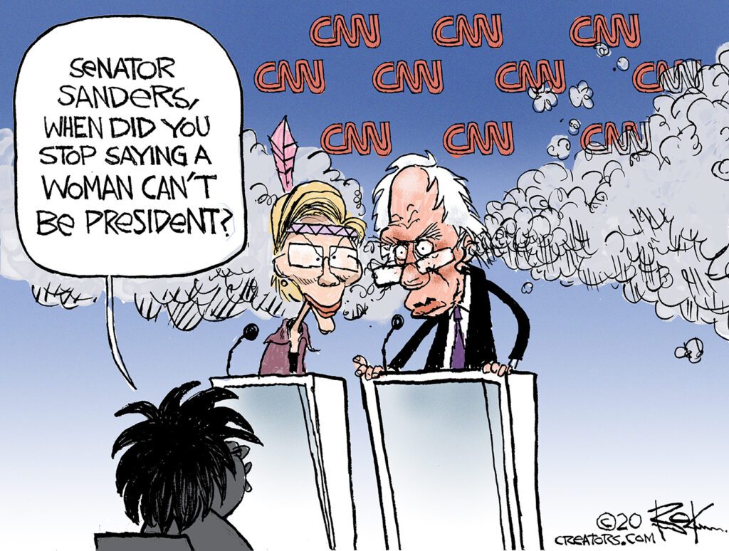 bernie sanders, cnn, woman, president, abby phillips