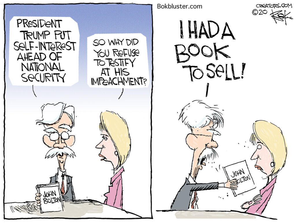 John Bolton cashing in, book to sell