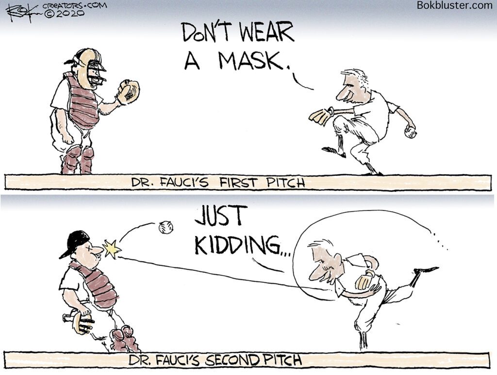Dr. Fauci, first pitch, MLB