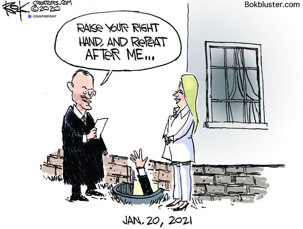 inauguration day, Biden, basement