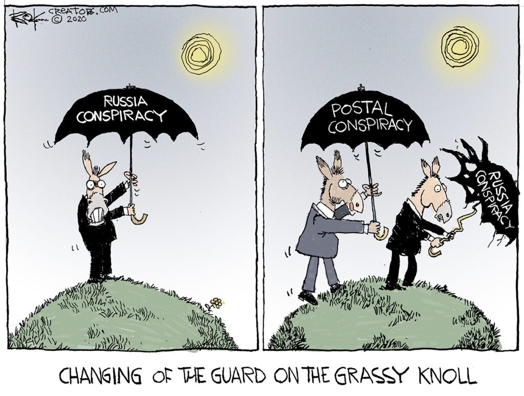 Grassy Knoll, Russia Conspiracy, Postal Conspiracy
