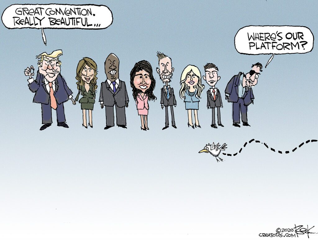 Trump acceptance speech, Republican platform