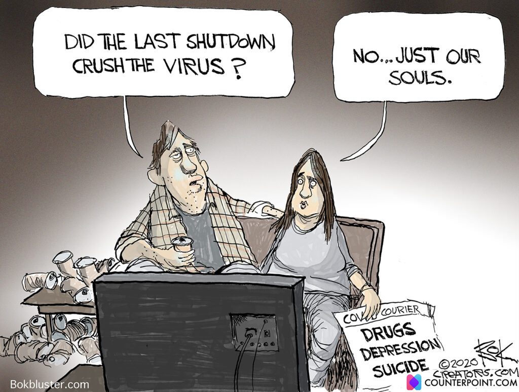 dark side of shutdowns, virus, vaccine