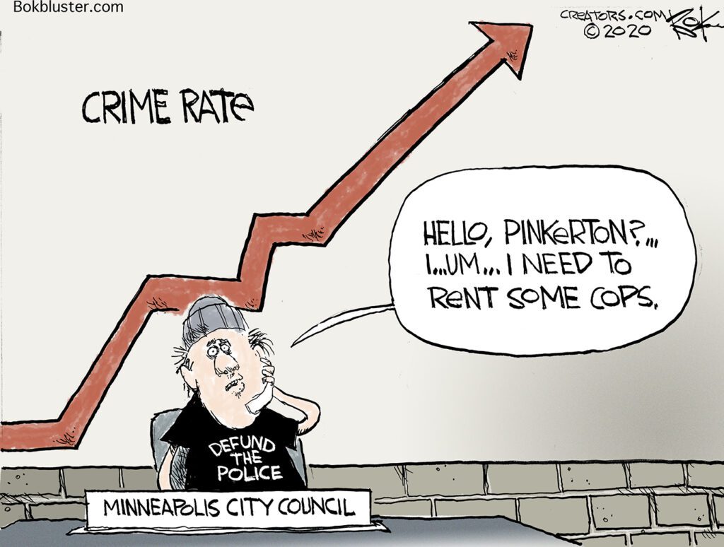defund the police craze, Minneapolis city council
