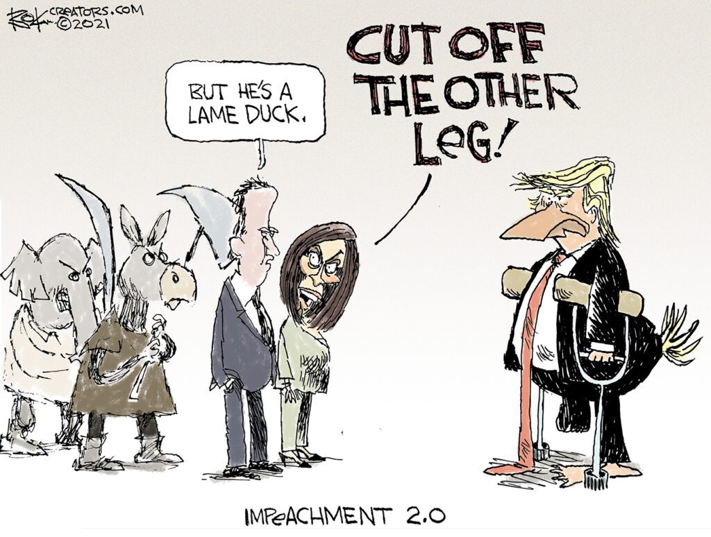 dump trump, lame duck impeached
