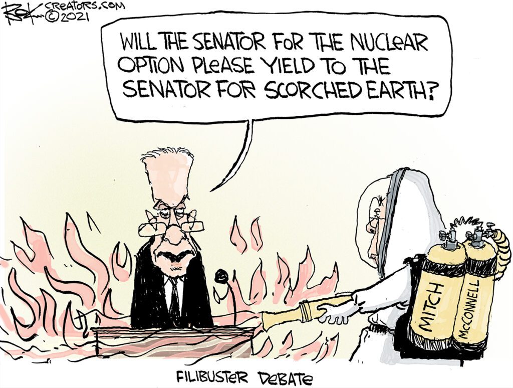 scorched earth, nuclear option, filibuster